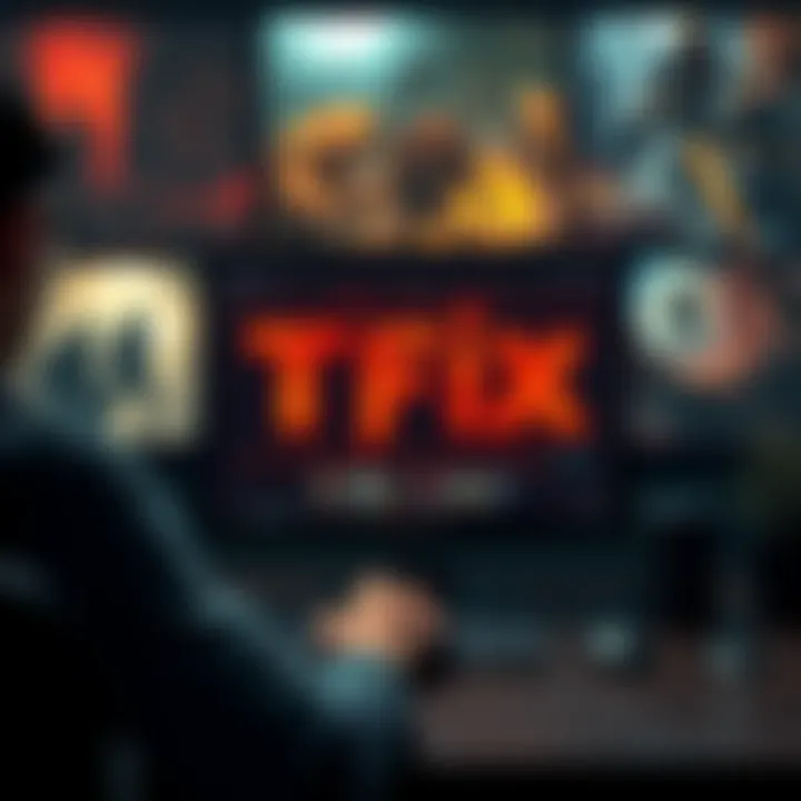 A person setting up TFix for Thief Gold on a computer screen with Thief game images in the background.