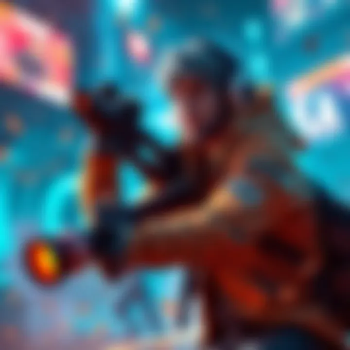 A gamer using the Tfue method in a popular video game, showcasing advanced gameplay tactics and strategies.