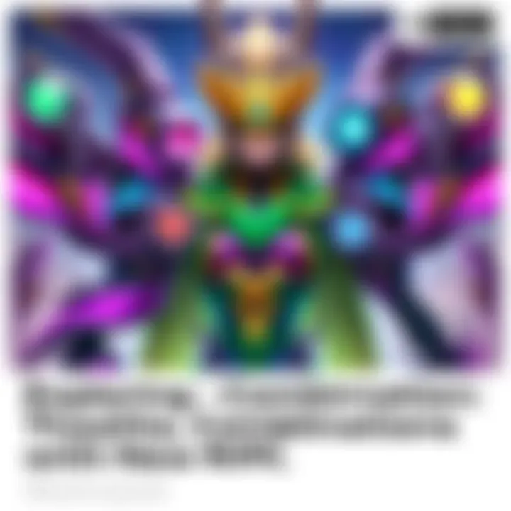 A visual representation of Thalita character combinations using new rift pieces, showcasing colorful and dynamic gameplay strategies.