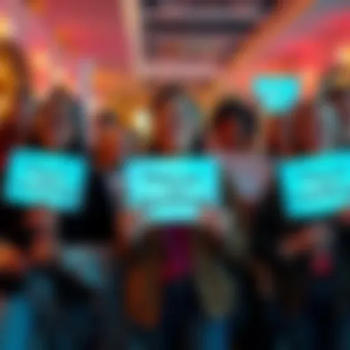 A group of people smiling and holding thank you signs, symbolizing appreciation for those who canceled their reservations on the waitlist.