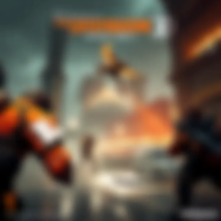 A player character in The Division 2 engaged in combat while exploring a high-level area representing World Tier 5