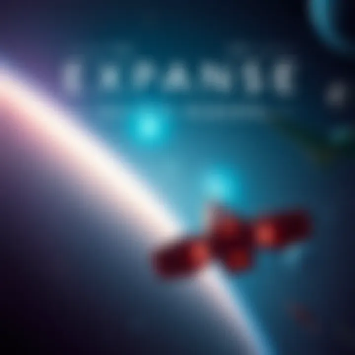 A view of a spaceship flying through space in The Expanse: Osiris Reborn, showcasing its sci-fi environment