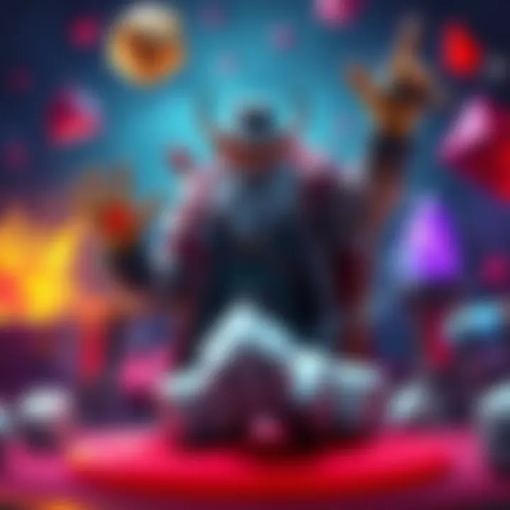 The Gambler, a Dota hero, shown in a colorful gaming environment with dice and powerful items around him, hinting at his comeback.