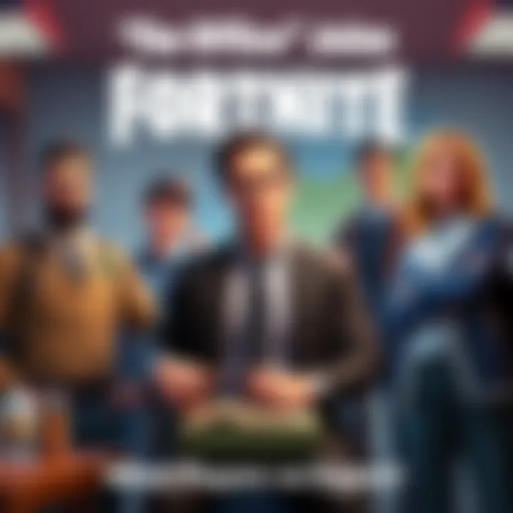 Popular characters from The Office merged into Fortnite gameplay scene