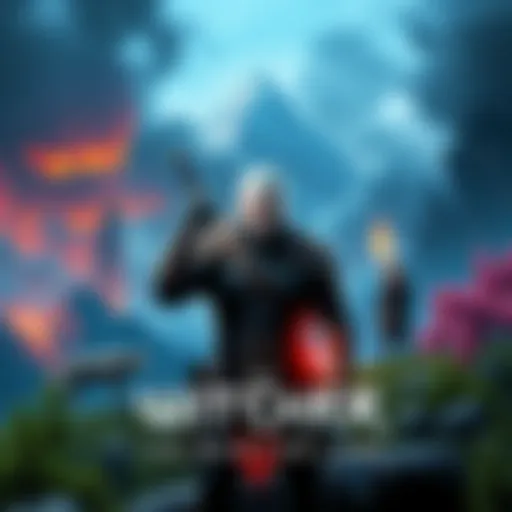Artwork showcasing characters and landscapes from The Witcher 3, with a focus on a new adventure theme for the upcoming expansion in 2026.