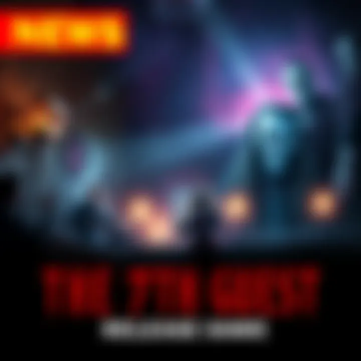 A scene from the remake of The 7th Guest featuring spooky imagery and characters in a haunted setting