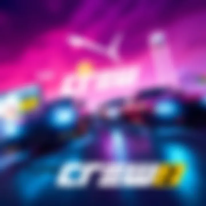 The Crew 2 Offline Mode A screenshot showcasing The Crew 2's new offline mode features with cars racing in a vibrant environment