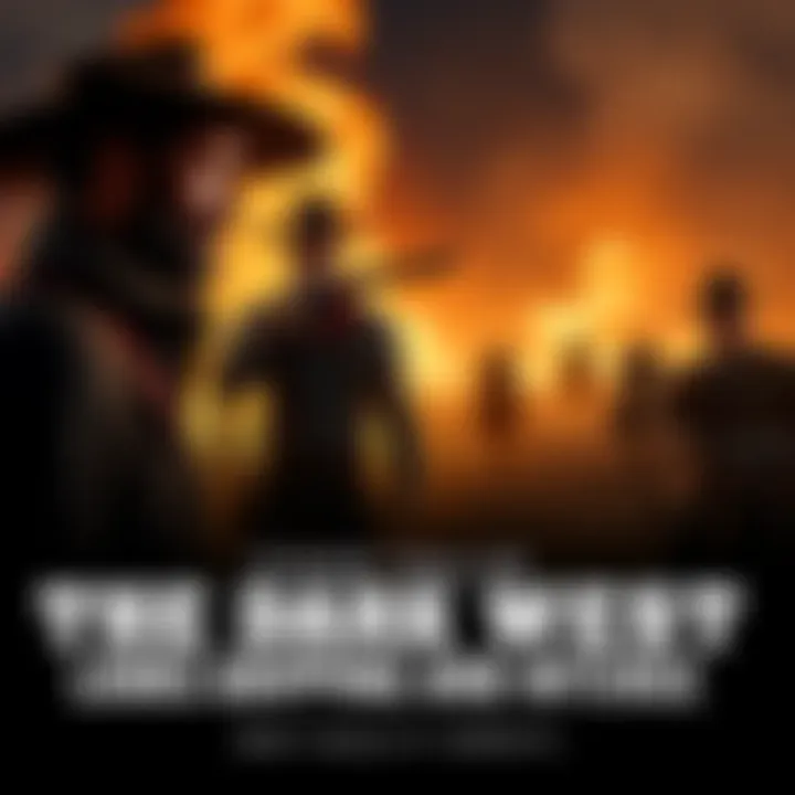 A gripping scene from The Dark West teaser showing intense action and suspense with main characters in a tense standoff