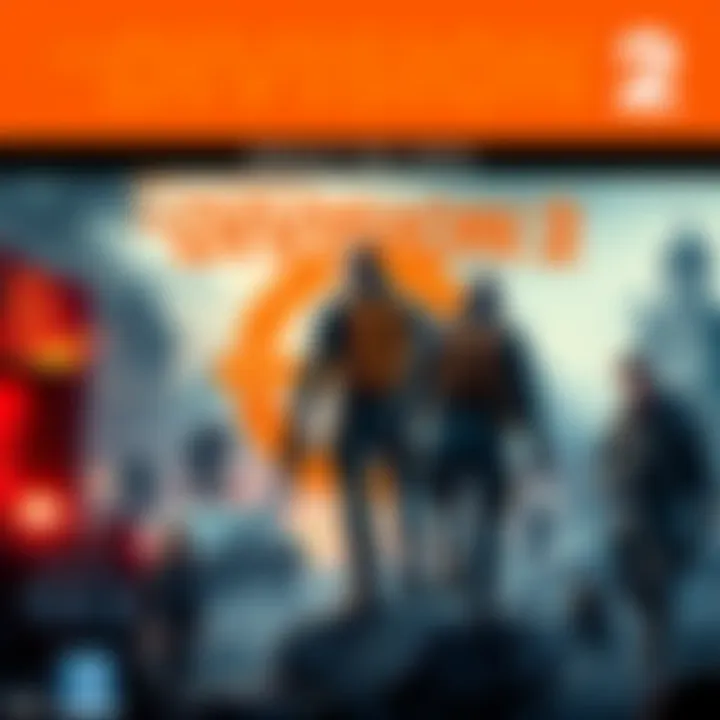 Cover of The Division 2 showing the game logo and key characters in a post-apocalyptic setting