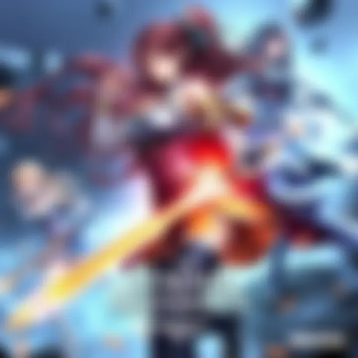 Female characters in action poses with weapons, showcasing intense gameplay for The Female Descendants game by Nexon.