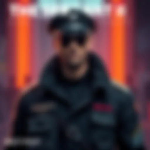 A fan's concept art of the character 'The Sargent II', showcasing a bold and charismatic figure dressed in an army-inspired uniform with modern accessories.