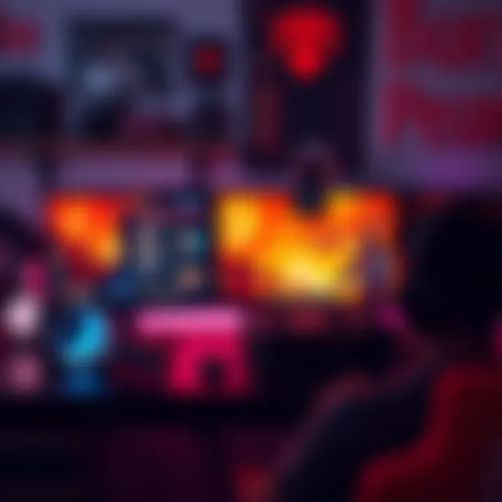 A gamer known as The Burnt Peanut streaming Marathon gameplay on a computer, surrounded by gaming equipment and a chat window showing fan discussions.