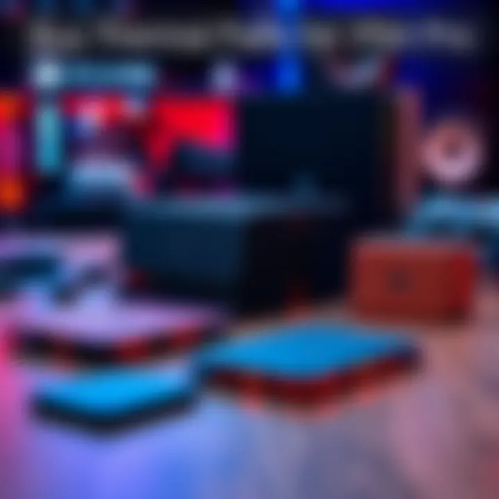 Various sizes of thermal pads for PS4 Pro on a table with a gaming console in the background