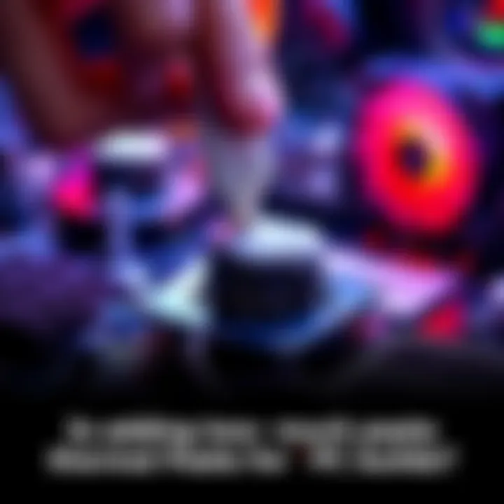 A person applying thermal paste on a CPU before installing a cooler, with excess paste spreading outwards