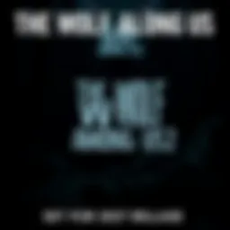 The logo of The Wolf Among Us 2 featuring a dark, stylized wolf graphic and bold text
