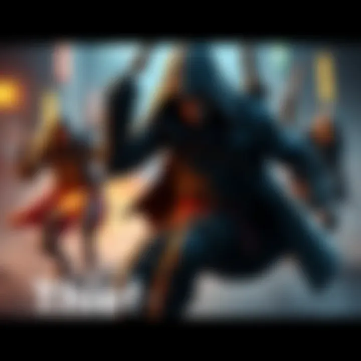 A Thief character skillfully navigating a game environment, showcasing agility and unique tactics, while other classes appear more cautious in the background.