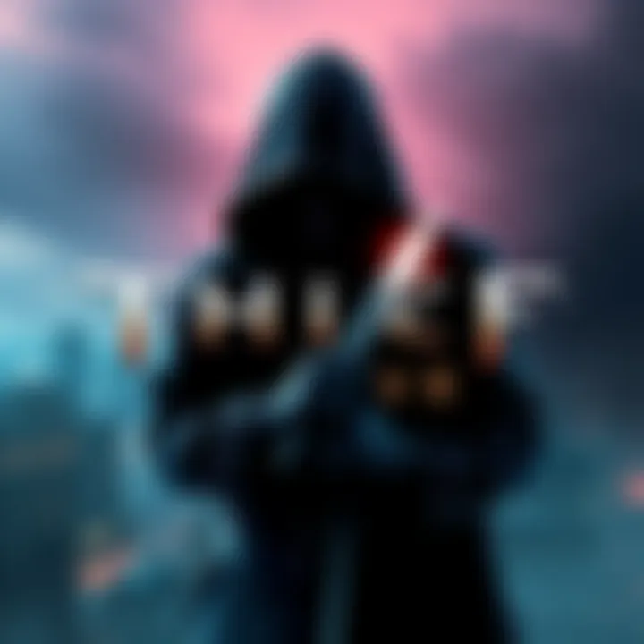 Cover art featuring a shadowy figure wearing a hood and holding a dagger, with a city skyline in the background, representing stealth and tension in the Thief VR game.