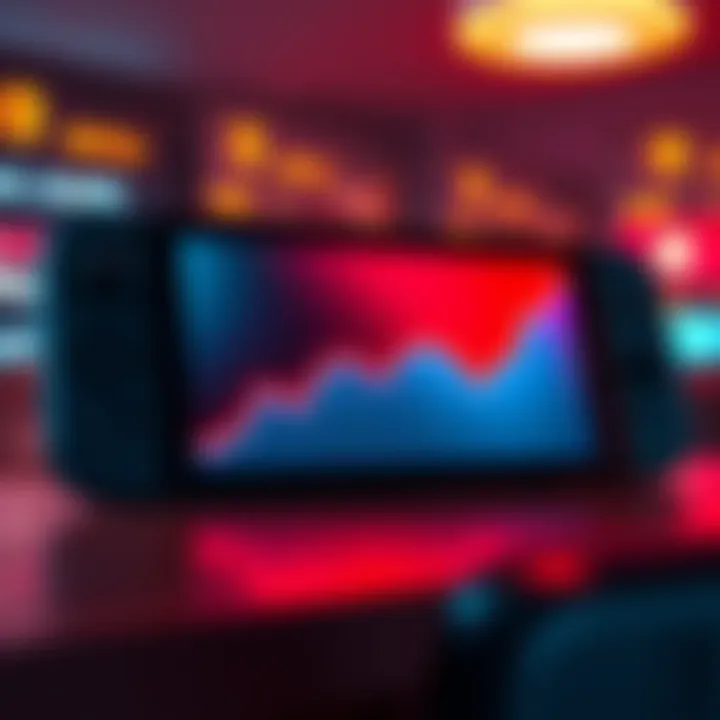 A graph showing a downward trend in sales for third-party games on Switch 2