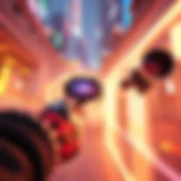 Third-person camera in Overwatch gameplay A screenshot showing a character in Overwatch using a third-person camera view for better gameplay experience