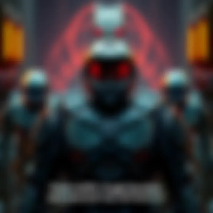 Thom-A293 stands ready to confront Covenant forces, showing determination in a tense moment.