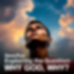 A person looking up at the sky with a questioning expression, contemplating life's big questions.