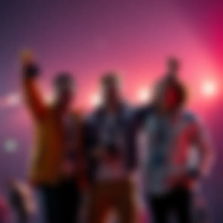 Three stars celebrate their rewards Three talented individuals stand together, celebrating their rewards for outstanding performance in trials.