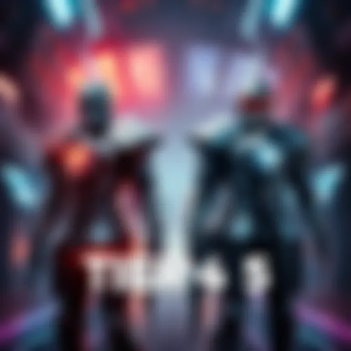 Two characters showcasing Tier 4 and 5 armor in a high light activity setting