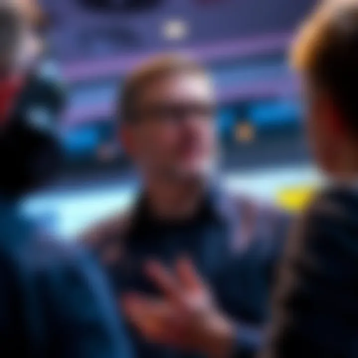 Tim Sweeney Discussing Game Sales Tim Sweeney explaining the positive effects of free games on Steam sales at a press event