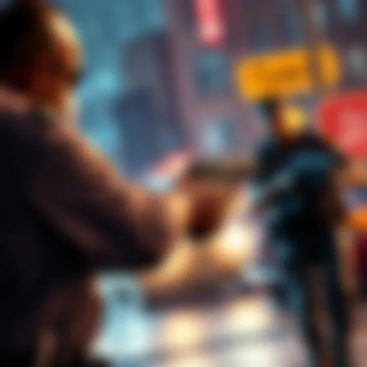 Tim engaged in intense gameplay shooting at police in a GTAV stream