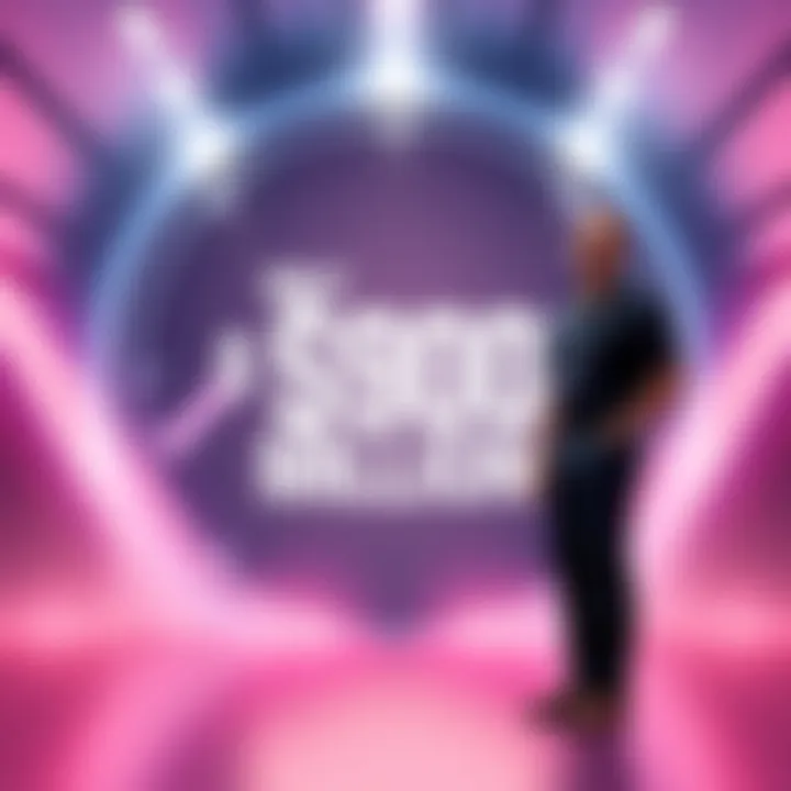 Tim Sweeney standing in front of a large graphic displaying the lawsuit amount against Valve