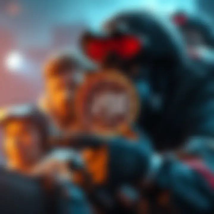 Timer Stopping During Planting A player stops the round timer while planting a defuser, showing an advantage for attackers. Defenders appear concerned in the background.