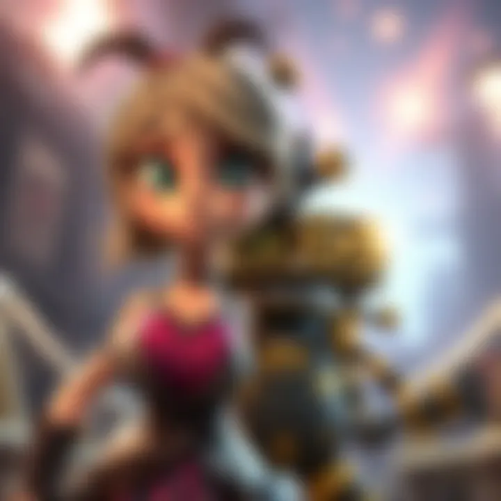 Tiny Tina with her quirky expression and Claptrap in a humorous pose from Borderlands 2