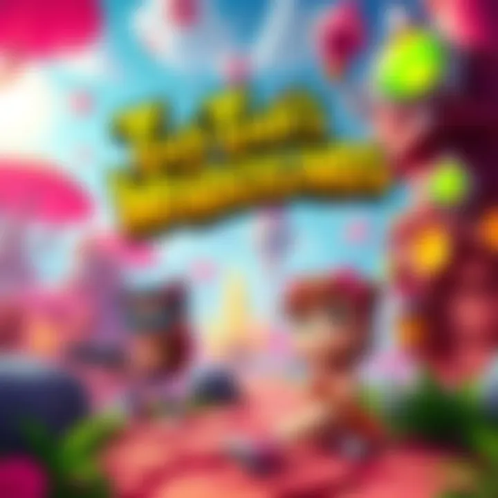 A scene from Tiny Tina's Wonderlands showcasing vibrant characters and action-packed gameplay