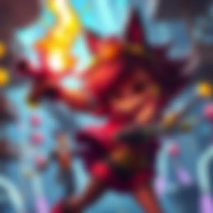 A scene from Tiny Tina's Wonderlands showcasing vibrant graphics and dynamic character combat.