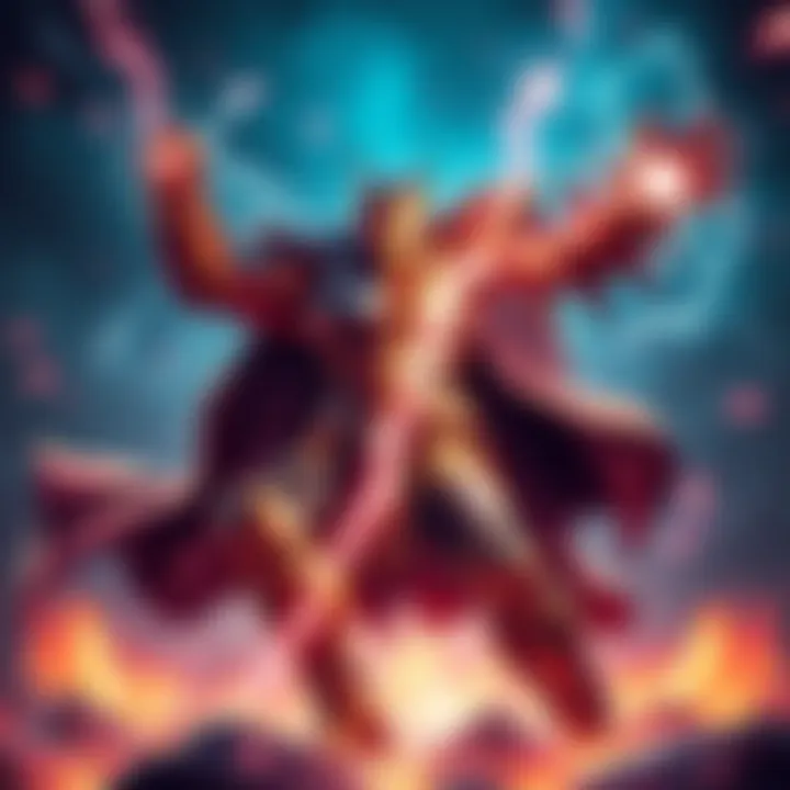 Titan Arc Build A powerful Titan character in an action pose, showcasing arc abilities with a focus on durability and strength, surrounded by energy sparks and lightning effects.