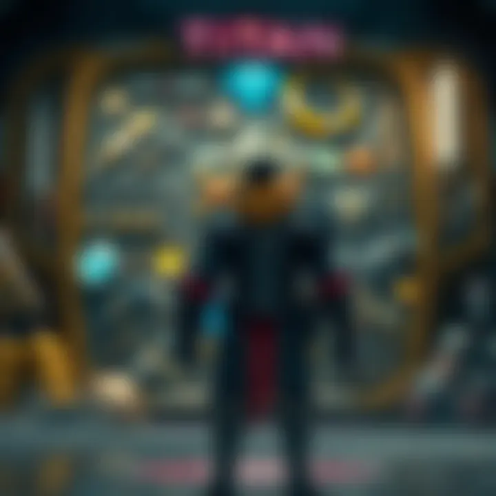 A titan character stands in front of a cluttered inventory screen filled with various exotic class items, contemplating which ones to keep for PVP and PVE.