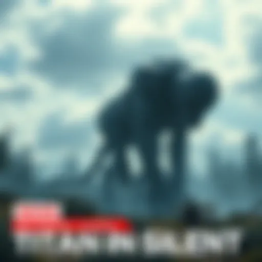 A large titan standing still in a serene environment, surrounded by nature, representing its lack of recorded kills.