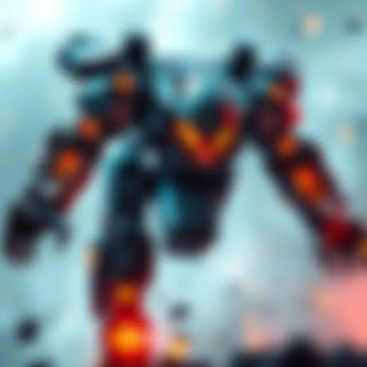 Titanfall Animation Animation inspired by Titanfall showing a mech in action with vibrant colors and dynamic movement
