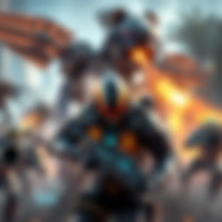 A player engaging in action in Titanfall 1, showcasing robots and futuristic weapons