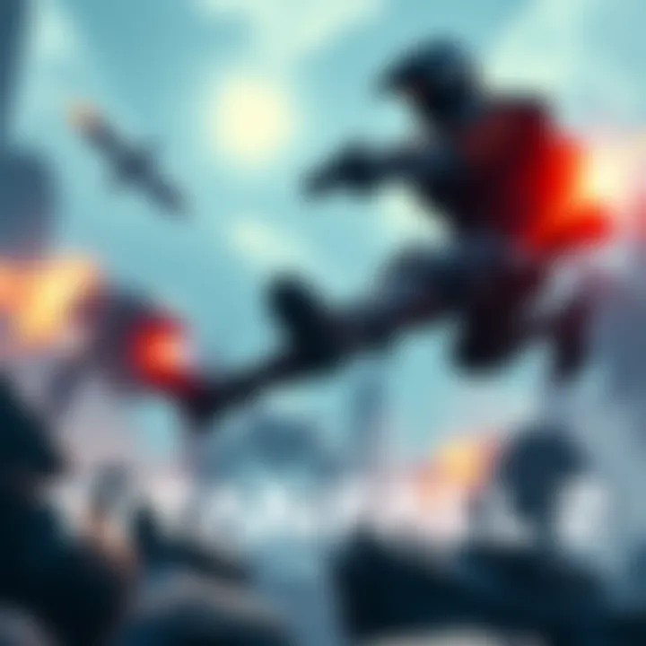 A scene from Titanfall 2 showing a pilot in action, using parkour moves and engaging with mechs in a futuristic setting.