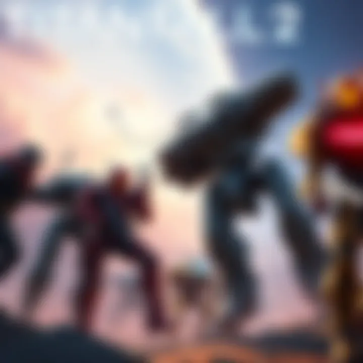 A vibrant fanart depicting characters and mechs from Titanfall 2, highlighting the game's iconic style and energy.