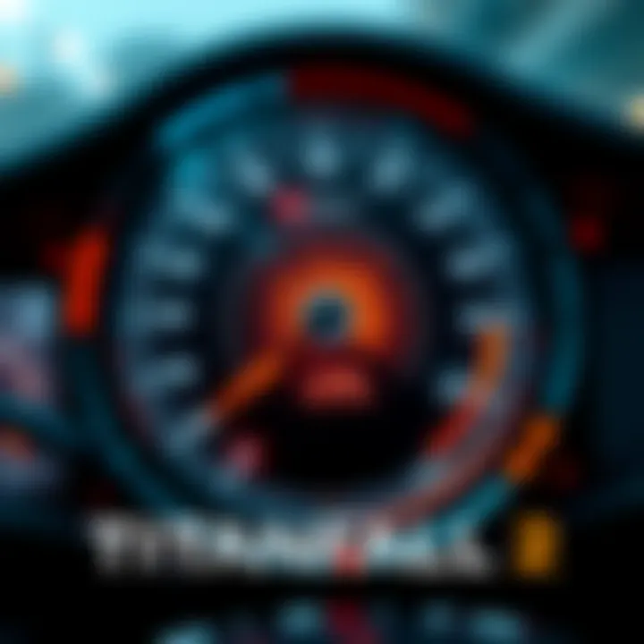 Titanfall 2 speedometer display Close-up of the speedometer feature in Titanfall 2 multiplayer showing kilometers per hour while a character moves