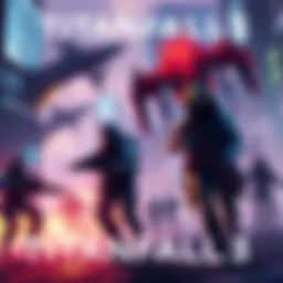 Illustration of futuristic soldiers in a vibrant urban battlefield, showcasing advanced weapons and mechs, representing the potential of Titanfall 3.