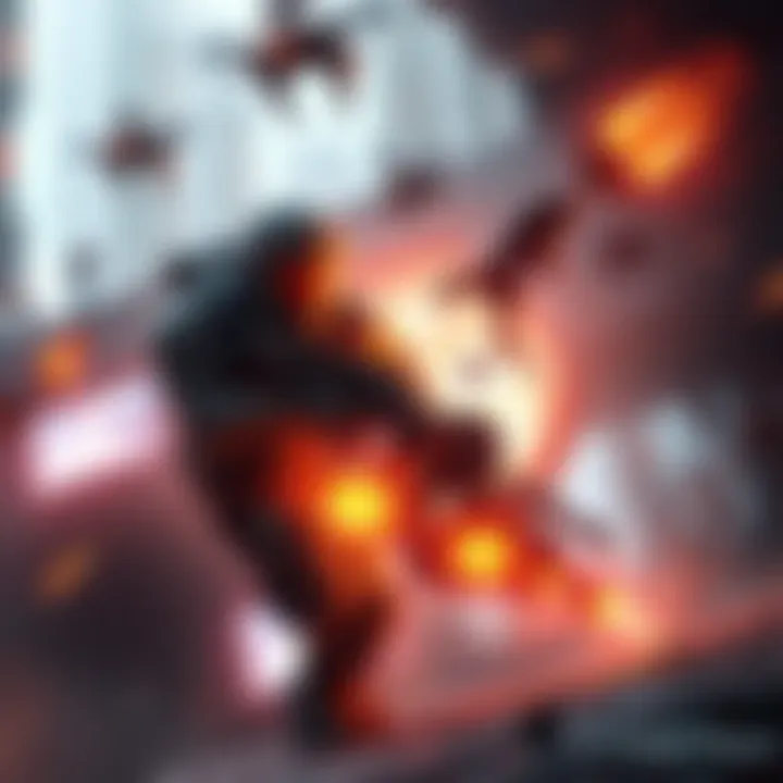 A character from Titanfall engaged in a battle with enemy forces in a futuristic setting