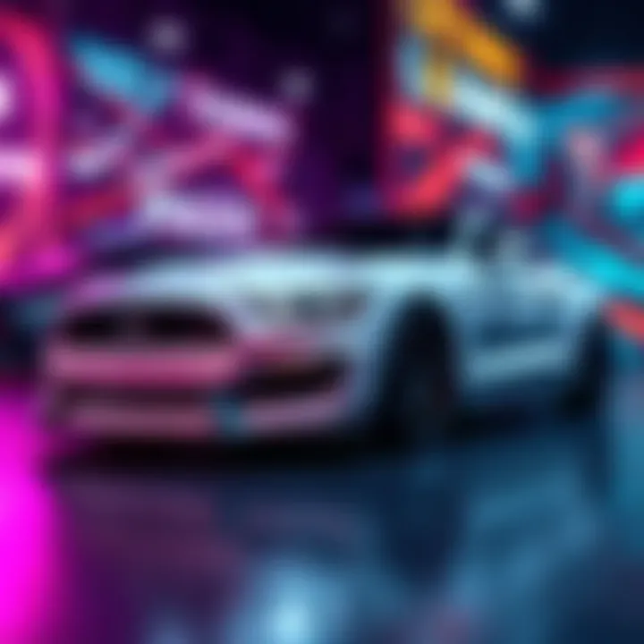 A striking titanium white octane car highlighted against a vibrant gaming backdrop, illustrating its rarity in the gaming community.