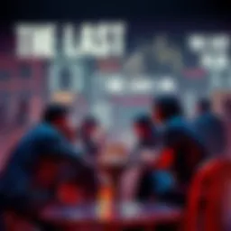 Fans discussing theories for a potential third game in The Last of Us series, with game-related artwork in the background