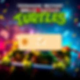 Teenage Mutant Ninja Turtles Giveaway A colorful graphic featuring the Teenage Mutant Ninja Turtles and a Steam key for a video game giveaway