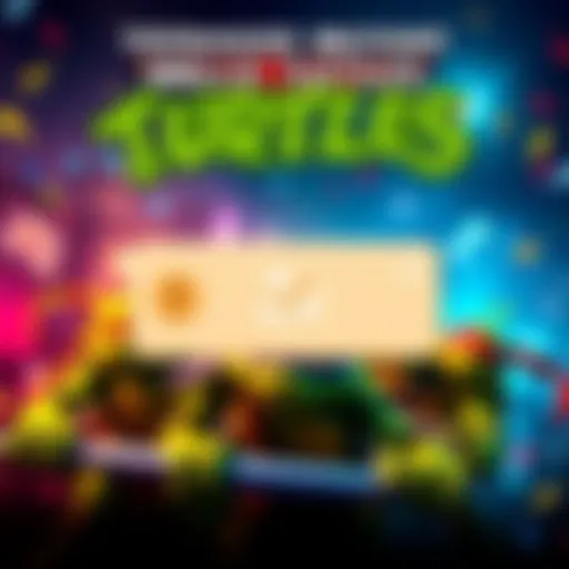 Teenage Mutant Ninja Turtles Giveaway A colorful graphic featuring the Teenage Mutant Ninja Turtles and a Steam key for a video game giveaway