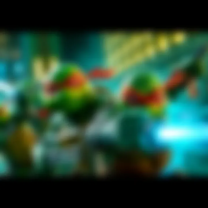 The Last Ronin teaser showcasing the Teenage Mutant Ninja Turtles in an action-packed scene, highlighting their unique characteristics and gear.