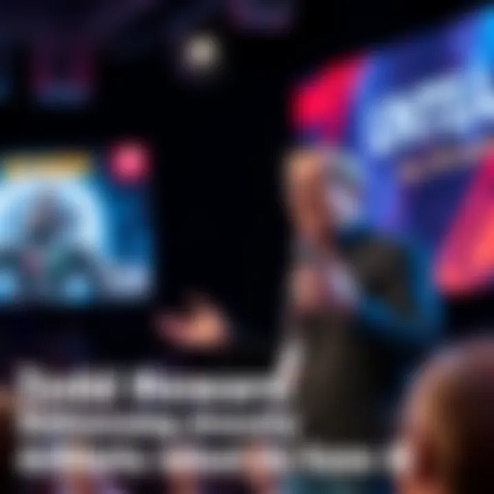 Todd Howard is on stage discussing Bethesda's commitment to artistic intent in game creation.